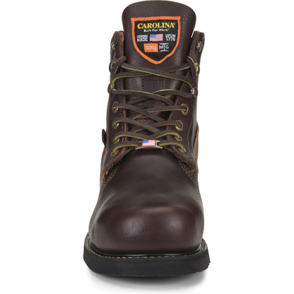 Carolina Men's INT 2.0 6" Steel Toe Internal Metguard Work Boot - Brown - CA517 - Overlook Boots