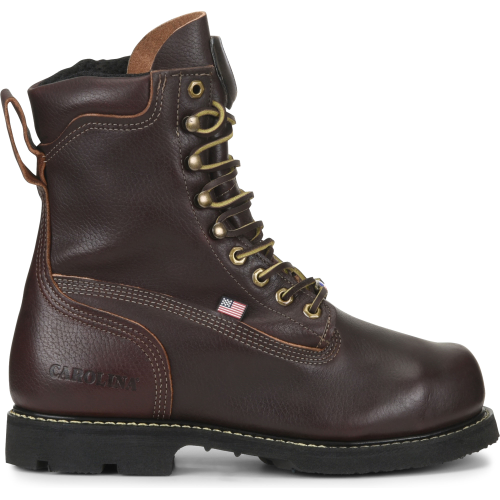 Carolina Men's INT 2.0 8" Steel Toe Internal Metguard Work Boot -Brown- CA518 - Overlook Boots
