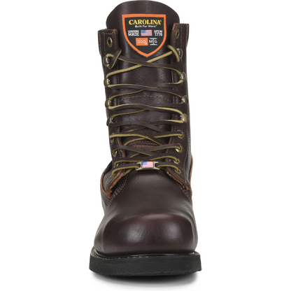 Carolina Men's INT 2.0 8" Steel Toe Internal Metguard Work Boot -Brown- CA518 - Overlook Boots