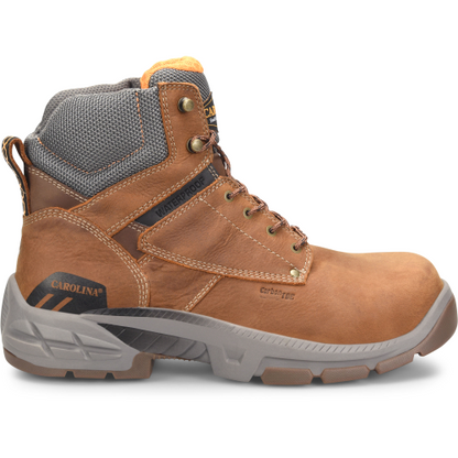 Carolina Men's Duke 6" Carbon Composite Toe Waterproof Work Boot - Brown - CA5540 8 / Medium / Brown - Overlook Boots