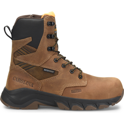 Carolina Men's Subframe 8" Waterproof Side Zipper Composite Toe Work Boot -Brown- CA5552 8 / Medium / Brown - Overlook Boots