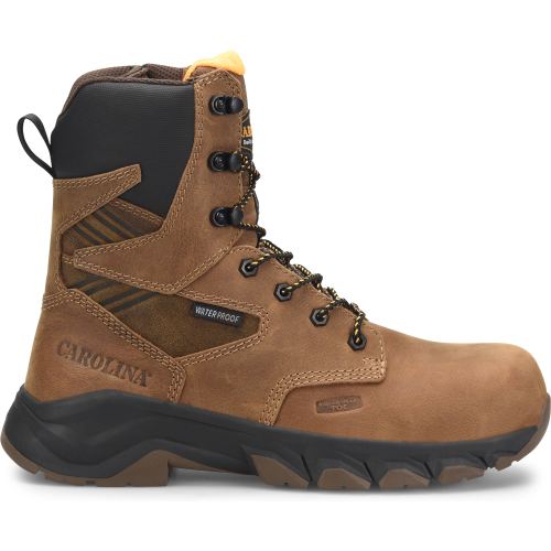 Carolina Men's Subframe 8" Waterproof Side Zipper Composite Toe Work Boot -Brown- CA5552 8 / Medium / Brown - Overlook Boots