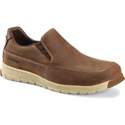 Carolina Men's S-117 Aluminum Toe Slip-On Work Shoe - Brown - CA5572 8 / Medium / Brown - Overlook Boots
