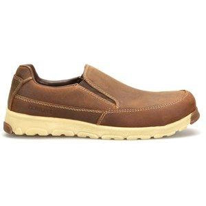 Carolina Men's S-117 Aluminum Toe Slip-On Work Shoe - Brown - CA5572  - Overlook Boots