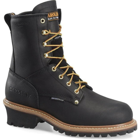 Carolina Men's Elm 8" Steel Toe Waterproof Insulated Logger Work Boot - Black - CA5823 8 / Medium / Black - Overlook Boots