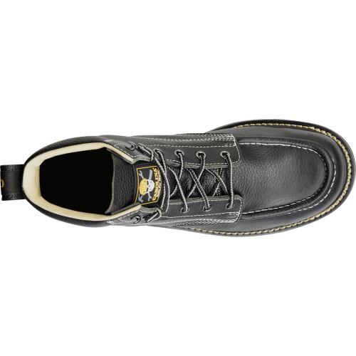 Carolina Men's Flatiron 6" Moc Toe Wedge Work Boot - Black - CA7007  - Overlook Boots