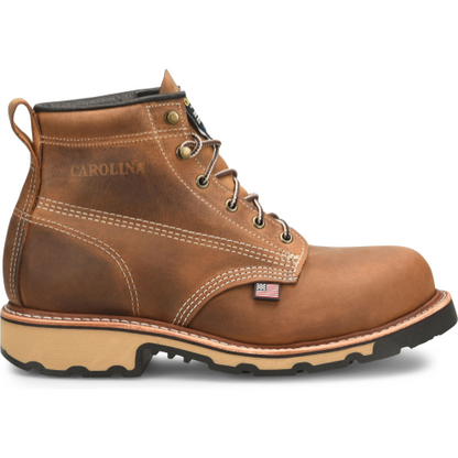 Carolina Men's Ferric 6" Made in USA Work Boot - Dark Brown - CA7029  - Overlook Boots