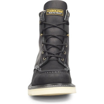 Carolina Men's Wedge Amp Mx 6" Moc Toe Casual Work Boot -Black- CA7064 - Overlook Boots