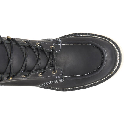 Carolina Men's Wedge Amp Mx 6" Moc Toe Casual Work Boot -Black- CA7064 - Overlook Boots