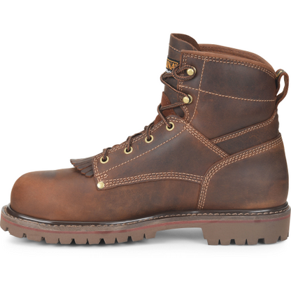 Carolina CA7528 Men's 28 Series 6" Composite Toe Waterproof Work Boot - Brown - Overlook Boots