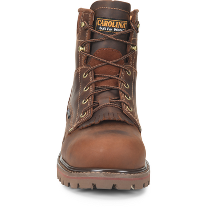 Carolina CA7528 Men's 28 Series 6" Composite Toe Waterproof Work Boot - Brown - Overlook Boots