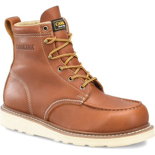 Carolina Men's Amp Mx 6" Wedge Steel Toe Causal Work Boot Brown- CA7563 8 / Medium / Brown - Overlook Boots