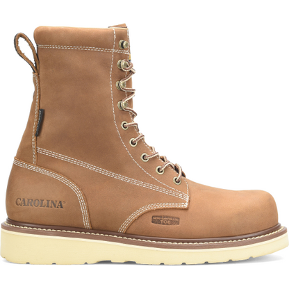Carolina Men's Amped 8" Composite Toe Waterproof Wedge Work Boot - Brown - CA7842 - Overlook Boots