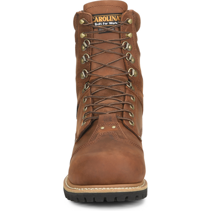Carolina Men's Metpro Crazy Hardrock 8" Composite Toe Waterproof Work Boot -Brown- CA7921 - Overlook Boots