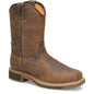 Carolina Men's Anchor 10" Square Toe Waterproof Roper Work Boot - CA8036 8 / Medium / Brown - Overlook Boots