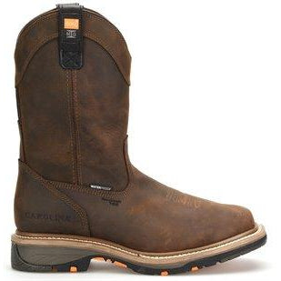 Carolina Men's ACompositeuator 11" Composite Toe Waterproof Metguard Work Boot - Brown - CA8537 - Overlook Boots