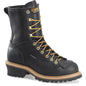 Carolina Men's Spruce 8" Waterproof Lace-to-Toe Logger Work Boot Black CA8825 8 / Medium / Black - Overlook Boots