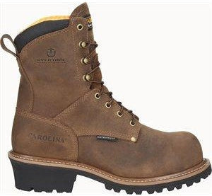Carolina Men's Poplar 8" Soft Toe Waterproof Work Boot - Brown - CA9052  - Overlook Boots