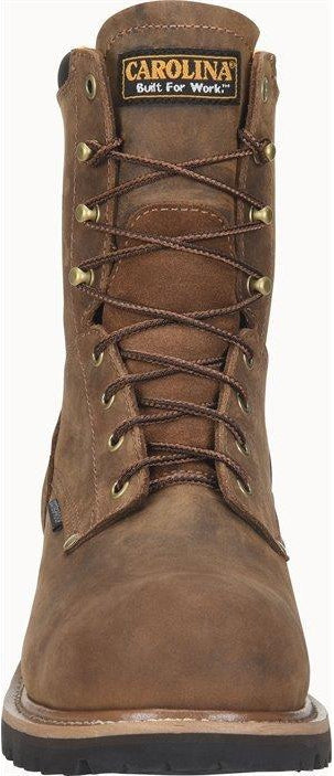 Carolina Men's Poplar 8" Soft Toe Waterproof Work Boot - Brown - CA9052  - Overlook Boots