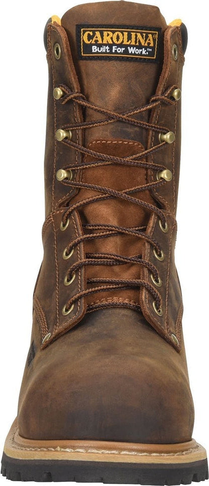 Carolina Men's Poplar 8" Soft Toe Waterproof Logger Work Boot - Brown - CA9053 - Overlook Boots