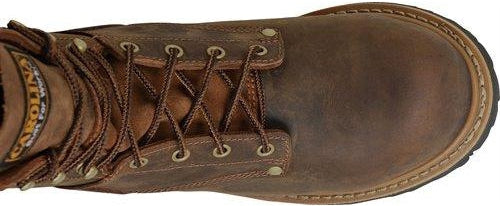 Carolina Men's Poplar 8" Soft Toe Waterproof Logger Work Boot - Brown - CA9053 - Overlook Boots