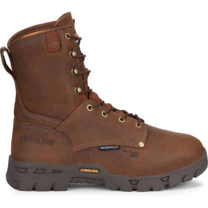 Carolina Men's Buster 8" Composite Toe Waterproof Metguard Work Boot -Brown- CA9582 - Overlook Boots