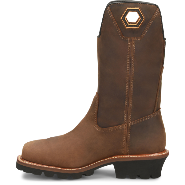 Carolina Men's Coppice 12" Composite Toe Waterproof Logger Work Boot- Brown- CA9833 - Overlook Boots