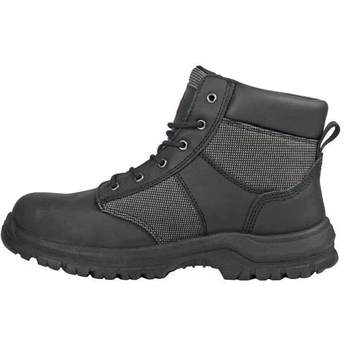 Hoss Men's Carter Steel Toe Slip Resistant Work Boot - Black 60160  - Overlook Boots