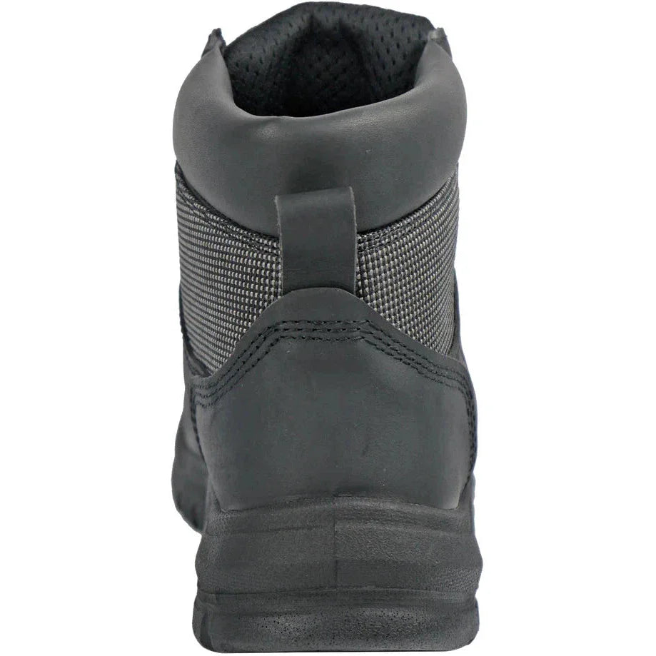 Hoss Men's Carter Steel Toe Slip Resistant Work Boot - Black 60160  - Overlook Boots