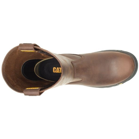 Cat Men's Drawber Pull On Soft Toe Work Boot -Summer Brown- P51034  - Overlook Boots