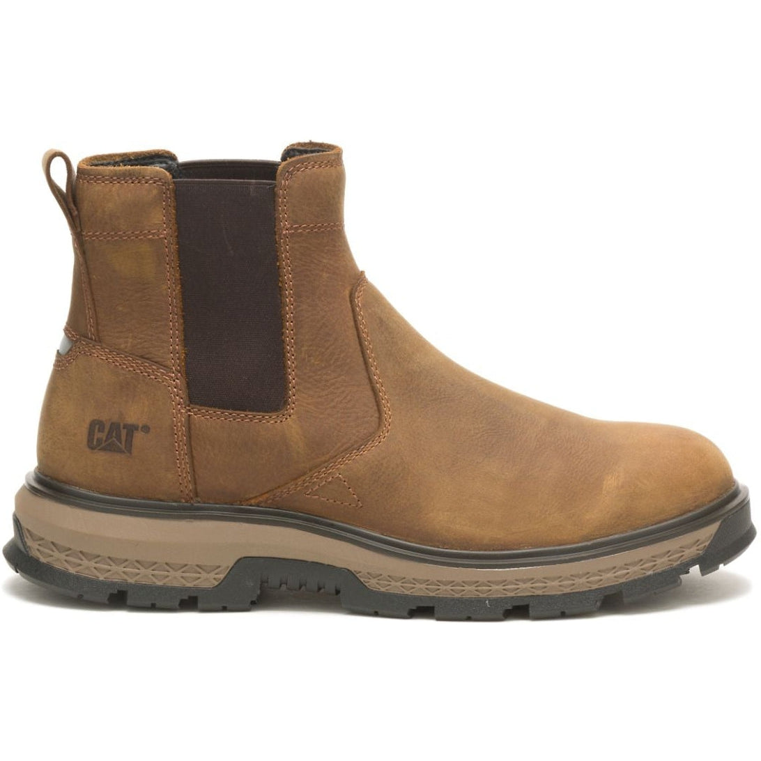 CAT Men's Exposition Soft Toe Chelsea Work Boot - Pyramid - P51060  - Overlook Boots