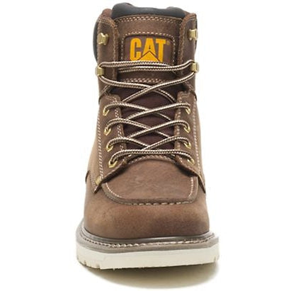 CAT Men's Calibrate Soft Toe Slip Resistant Work Boot -Khaki- P51074  - Overlook Boots
