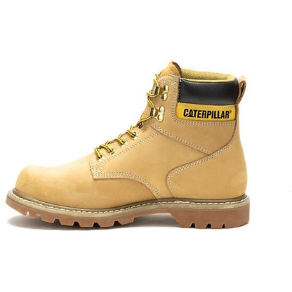 Cat Men's Second Shift Soft Toe Waterproof Slip Resistant Work Boot -Honey- P51085 - Overlook Boots