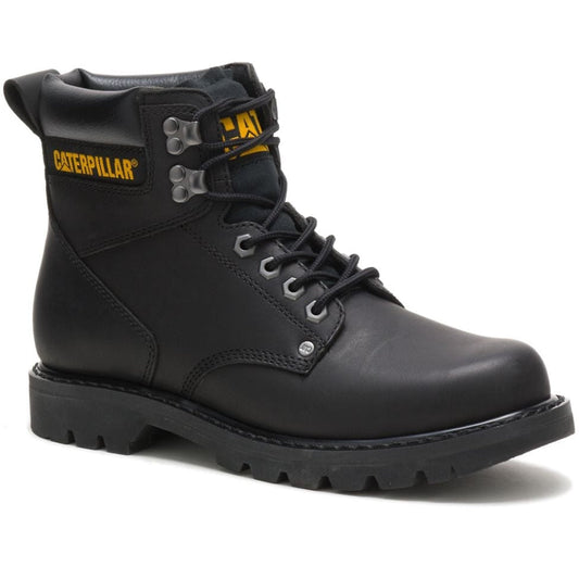 CAT Men's Second Shift Soft Toe Work Boot - Black - P70043  - Overlook Boots