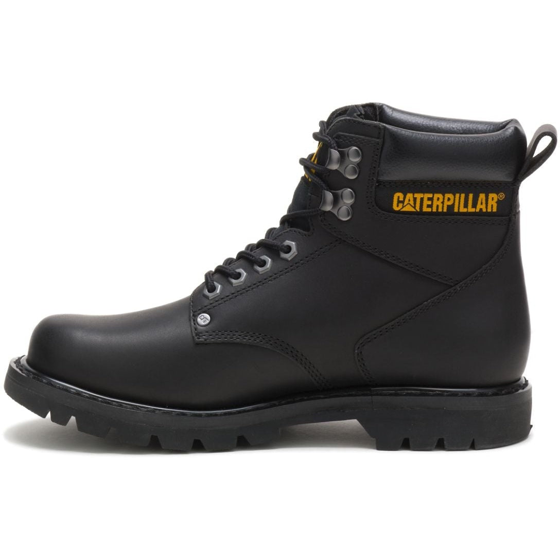 CAT Men's Second Shift Soft Toe Work Boot - Black - P70043  - Overlook Boots
