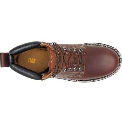 CAT Men's Second Shift 6" Work Boot - Brown - P72365  - Overlook Boots