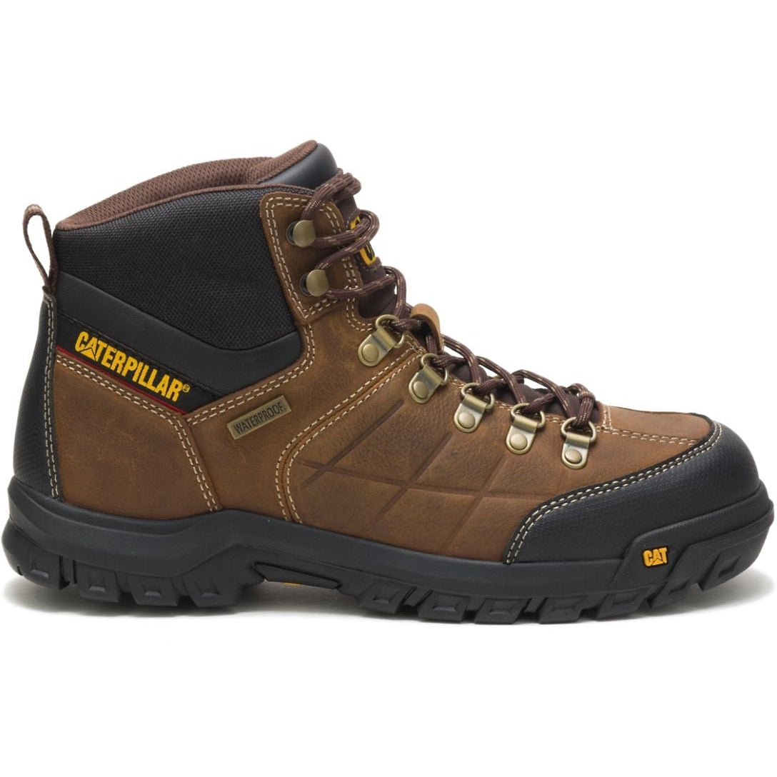 CAT Men's Threshold Waterproof Work Boot - Real Brown - P74128 6 / Medium / Brown - Overlook Boots