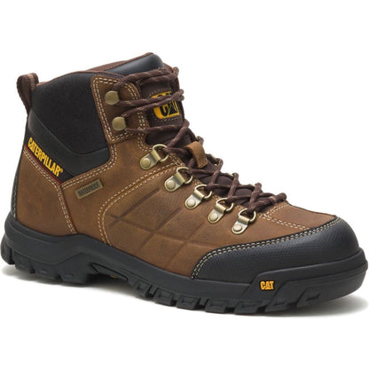 CAT Men's Threshold Waterproof Work Boot - Real Brown - P74128  - Overlook Boots