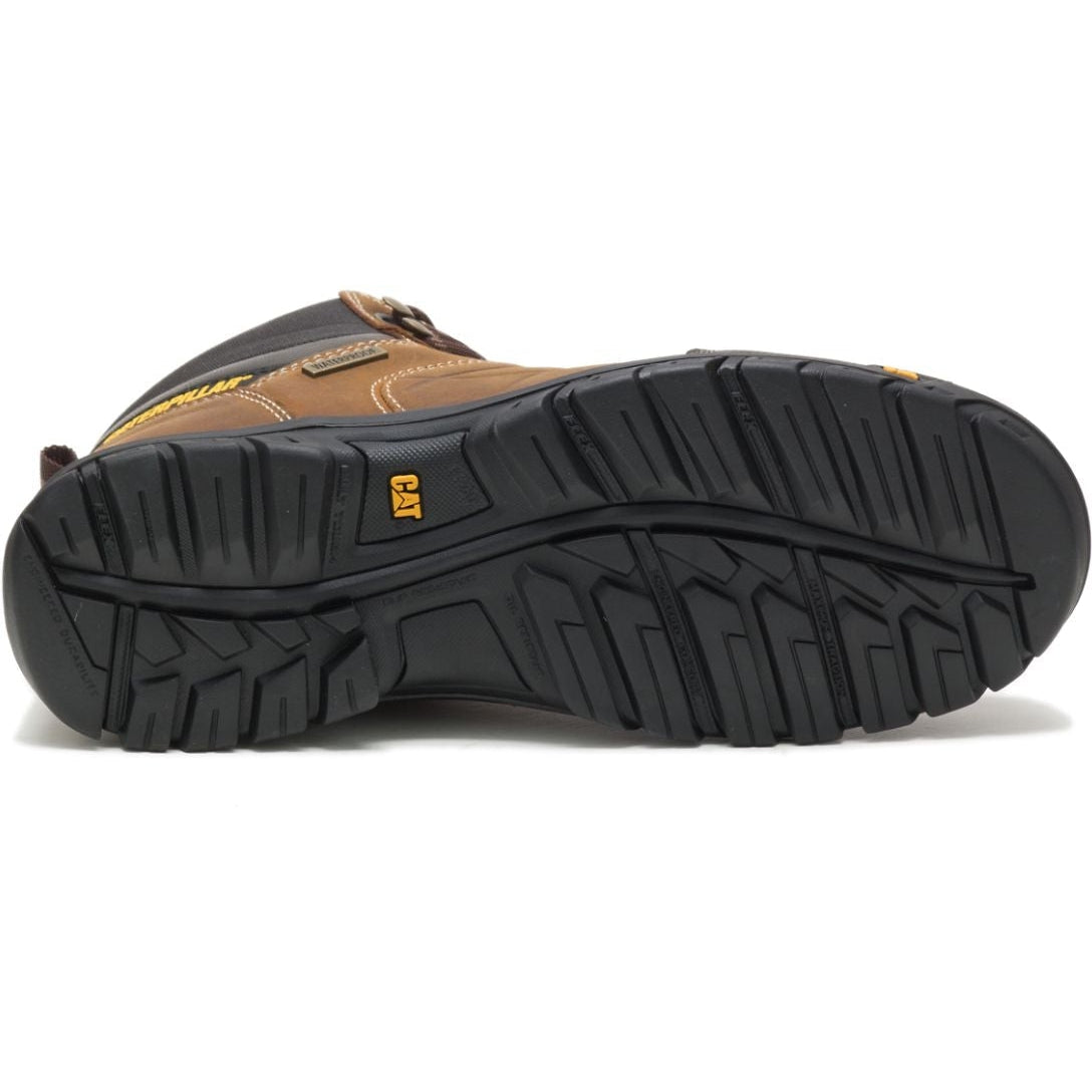 CAT Men's Threshold Waterproof Work Boot - Real Brown - P74128  - Overlook Boots