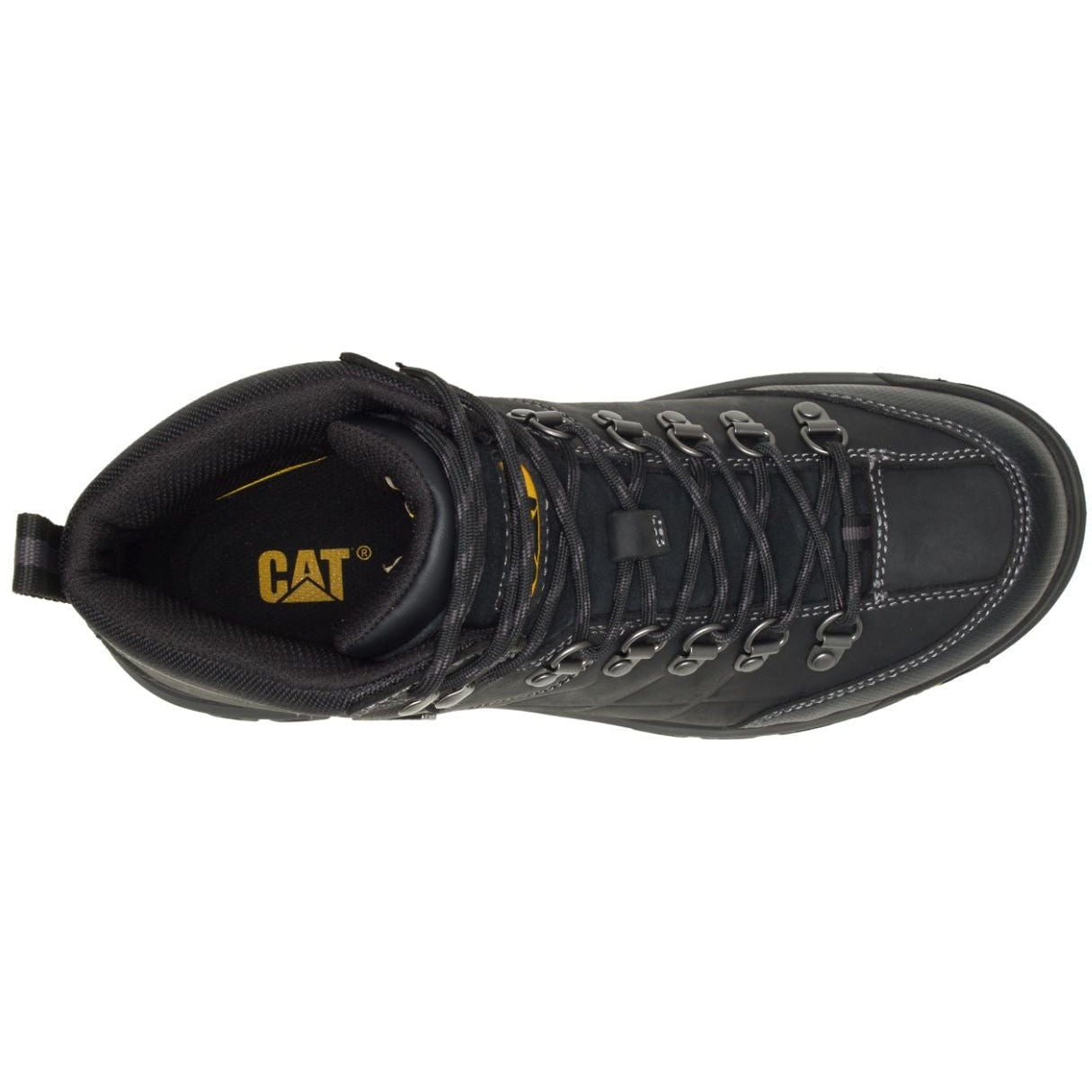 CAT Men's Threshold Waterproof Soft toe Work Boot - Black - P74129  - Overlook Boots
