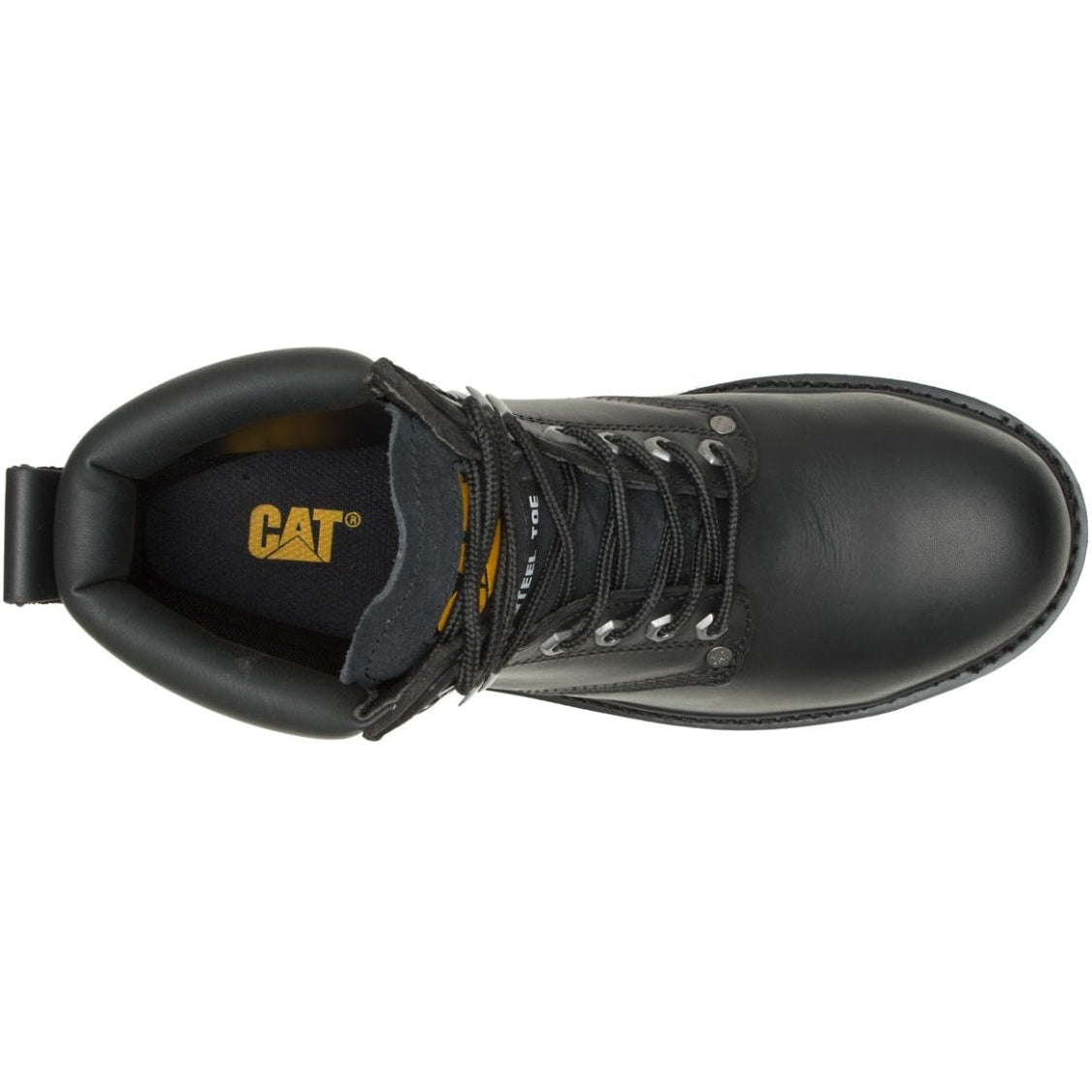 CAT Men's Second Shift Steel Toe Work Boot - Black - P89135  - Overlook Boots