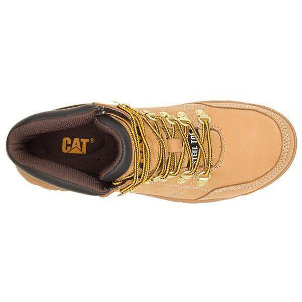 CAT Men's Outline Steel Toe Work Book - Wheat - P90801  - Overlook Boots