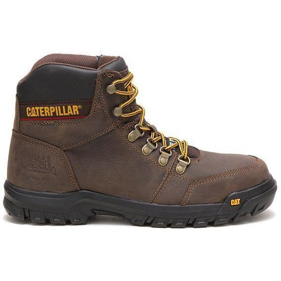CAT Men's Outline Steel Toe Work Book - Brown - P90803  - Overlook Boots