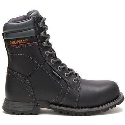 CAT Women's Echo Steel Toe Waterproof Rubber Outsole Work Boot - Black - P90899 - Overlook Boots