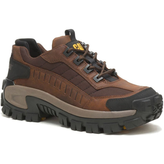 CAT Men's Invader Steel Toe Work Shoe - Dark Brown - P91338  - Overlook Boots