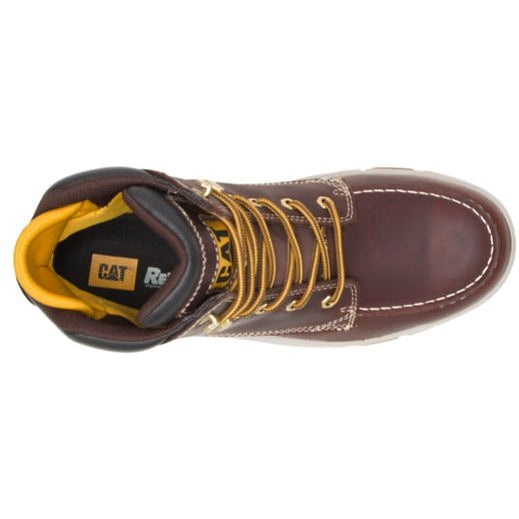 Cat Men's Impact Waterproof Carbon Composite Toe Work Boot - Brown - P91402 - Overlook Boots