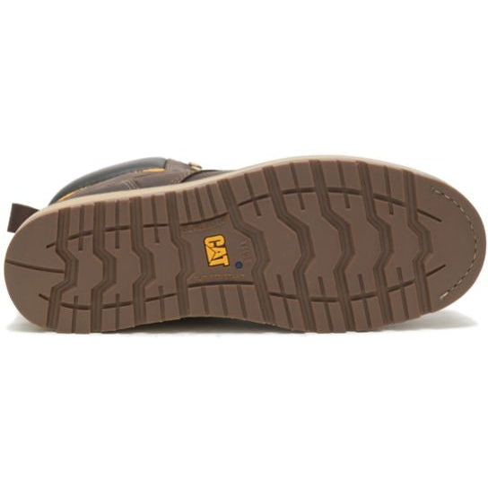 CAT Men's Calibrate Steel Toe Work Boot - Leather Brown - P91418  - Overlook Boots
