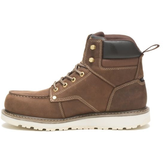CAT Men's Calibrate Waterproof Steel Toe Work Boot -Khaki- P91420  - Overlook Boots