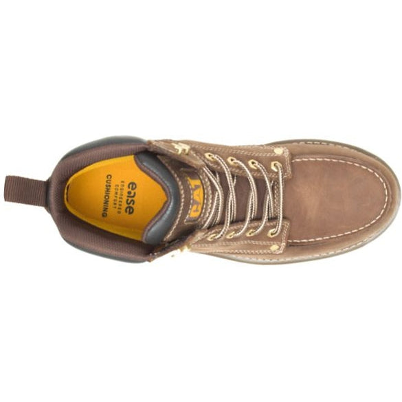 CAT Men's Calibrate Waterproof Steel Toe Work Boot -Khaki- P91420  - Overlook Boots