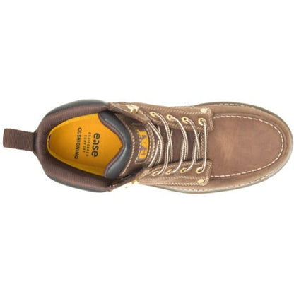 CAT Men's Calibrate Waterproof Steel Toe Work Boot -Khaki- P91420  - Overlook Boots